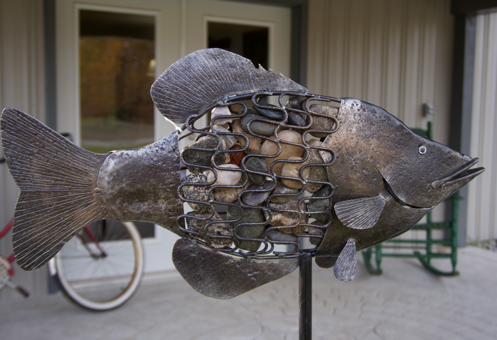 rock bass metal art